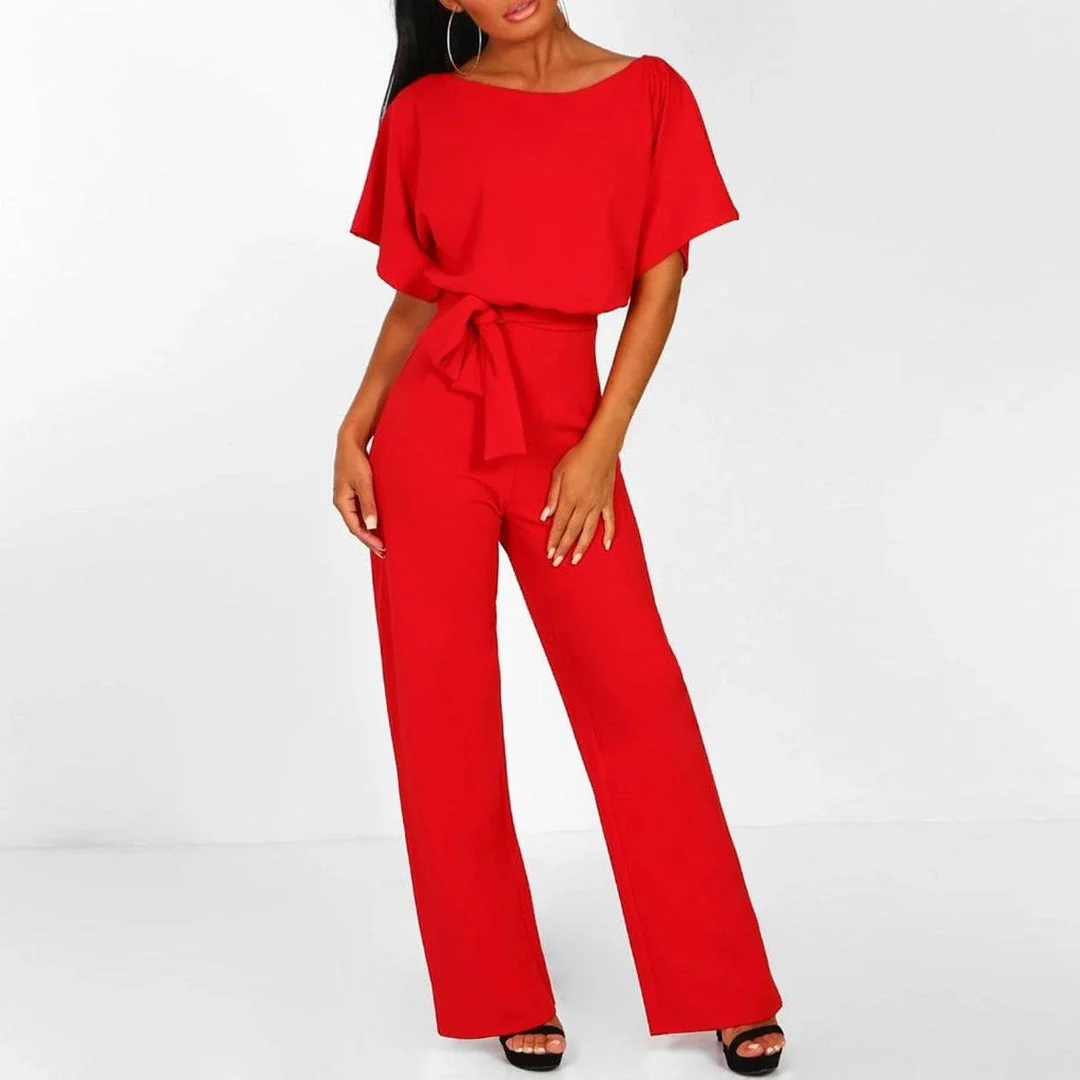 Sephelia I Mono Elegante de Verano para Mujer con Cinturón y Pierna Ancha