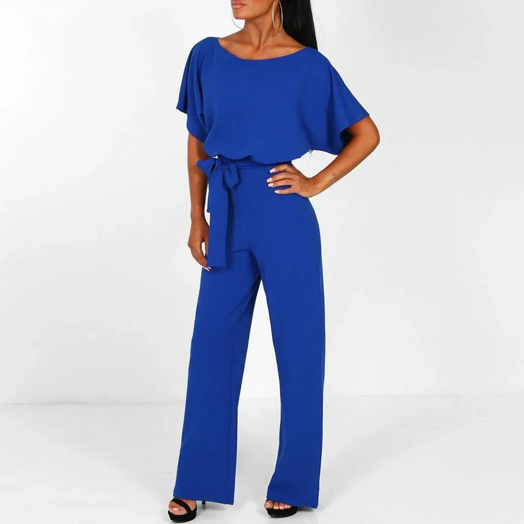 Sephelia I Mono Elegante de Verano para Mujer con Cinturón y Pierna Ancha